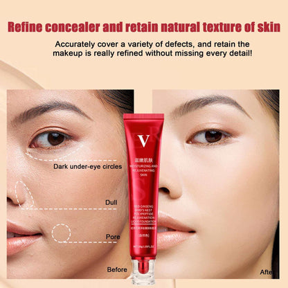 Red Ginseng Bird's Nest Polypeptide Foundation Liquid Oil Control Waterproof Makeup-free BB Cream