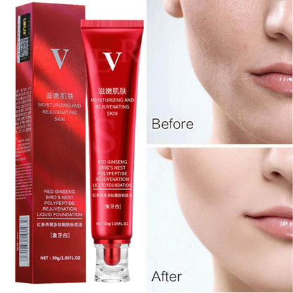 Red Ginseng Bird's Nest Polypeptide Foundation Liquid Oil Control Waterproof Makeup-free BB Cream
